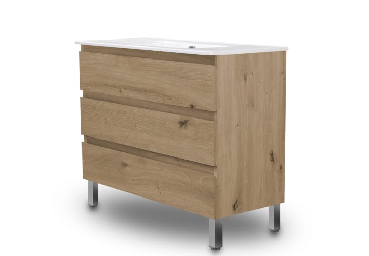 Meuble de salle de bains en bois Vilma Bruntec principal 1