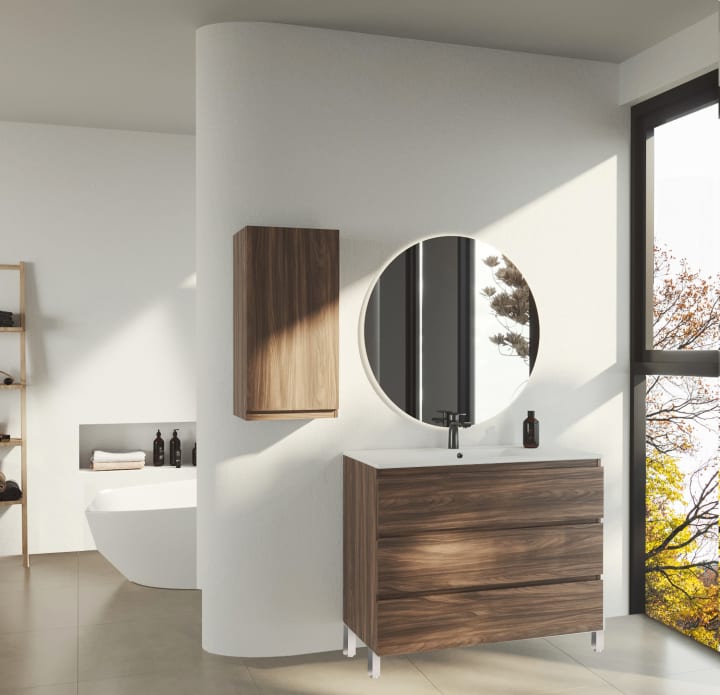 Meuble de salle de bains en bois Vilma Bruntec principal 6