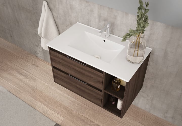 Ensemble de meubles de salle de bains Domer Bruntec détail 4