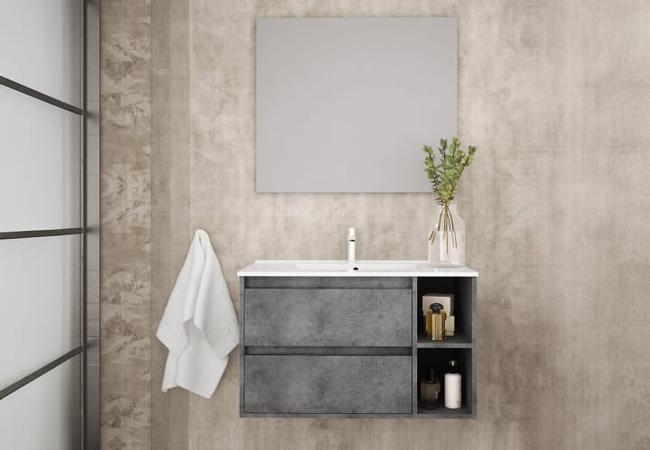 Ensemble de meubles de salle de bains Domer Bruntec principal 2