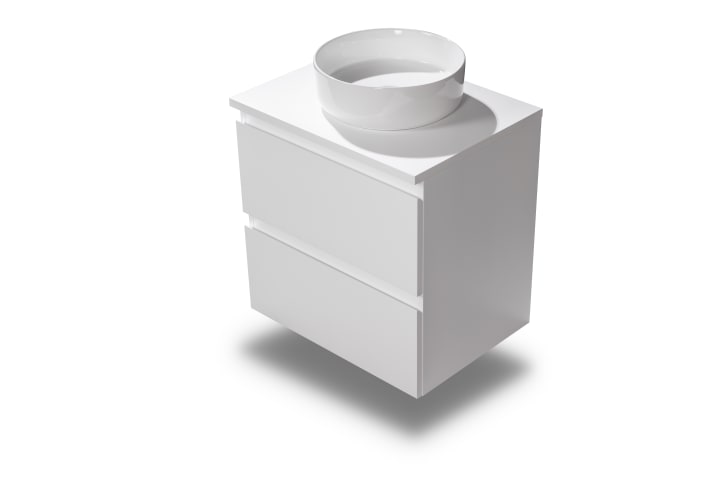 Petit meuble de salle de bain Nivo Bruntec 2 tiroirs suspendu détail 8