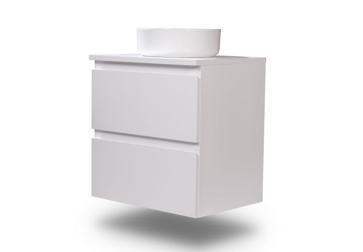 Petit meuble de salle de bain Nivo Bruntec 2 tiroirs suspendu principal 2