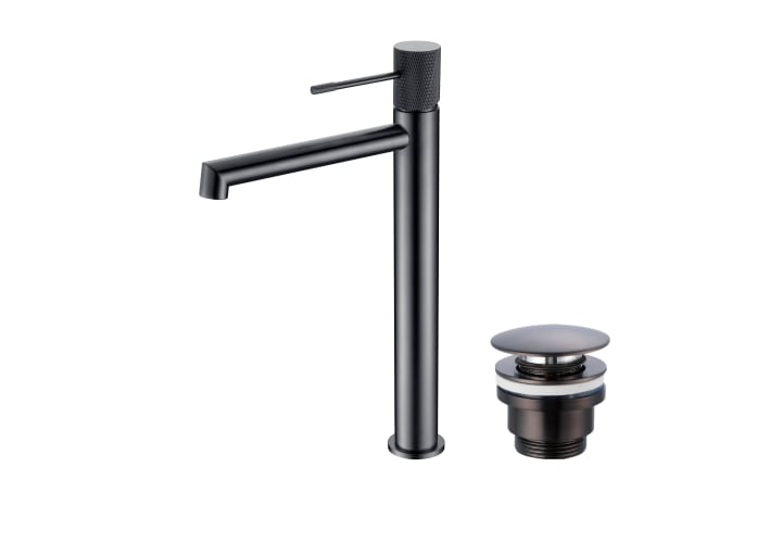 Robinet de lavabo à bec haut Line Imex + bonde click-clack Pack principal 6