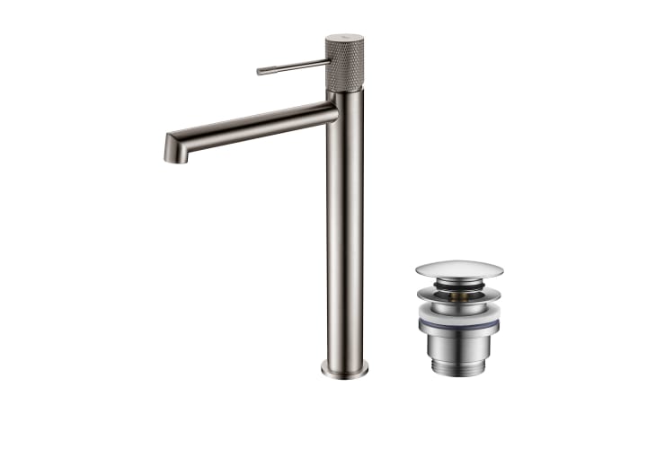Robinet de lavabo à bec haut Line Imex + bonde click-clack Pack principal 5