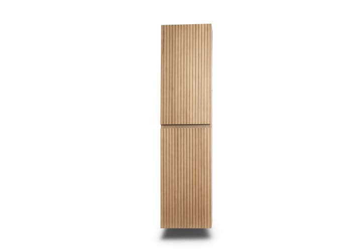 Colonne de salle de bains rainurée en bois massif Alpes 5 Bruntec détail 3