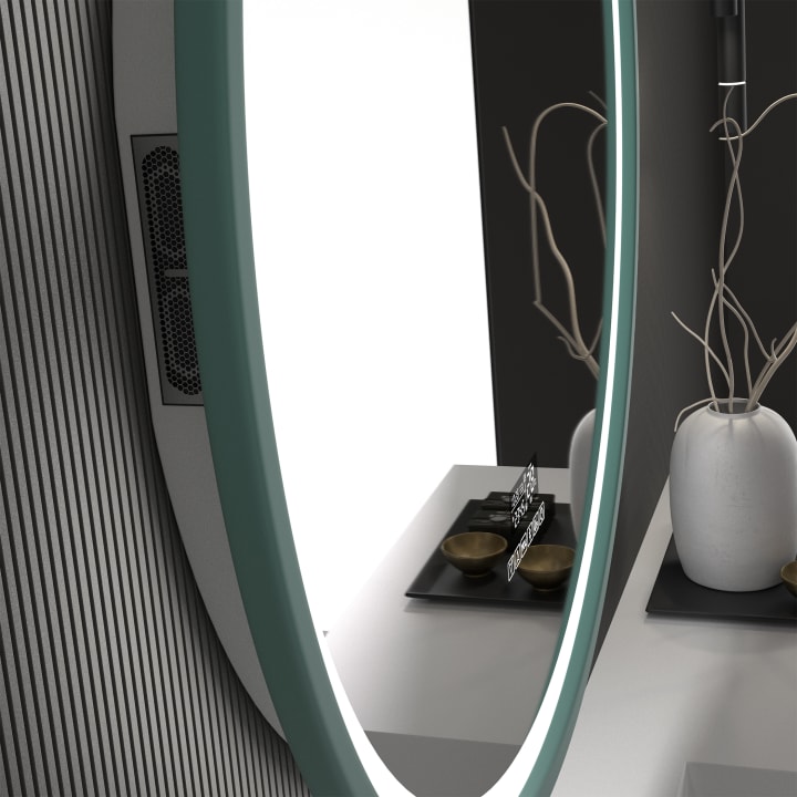 Miroir de salle de bains avec éclairage LED Maldivas Eurobath détail 11