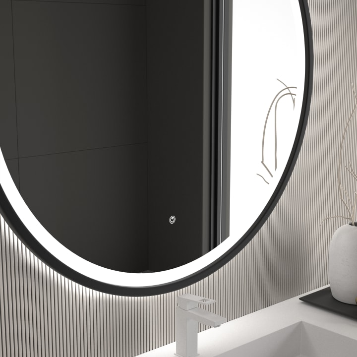 Miroir de salle de bains avec éclairage LED Maldivas Eurobath détail 12
