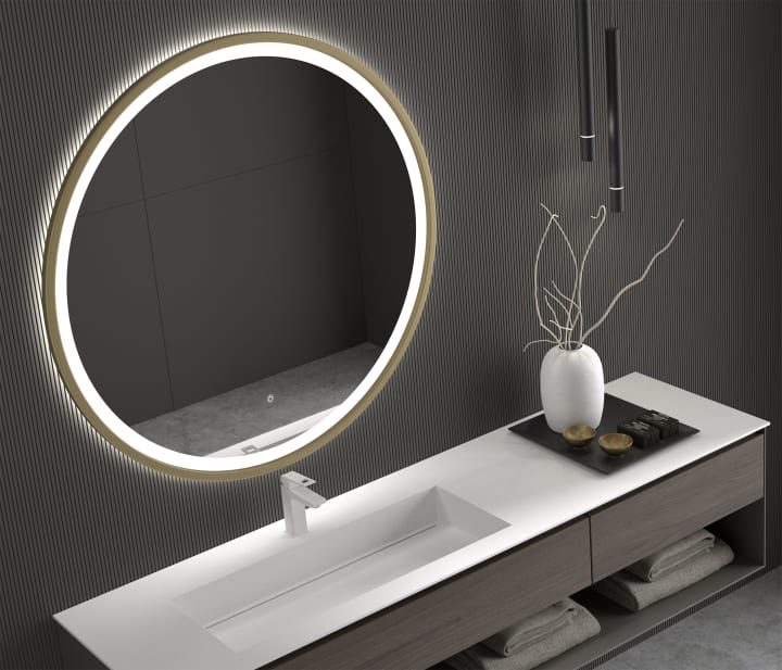 Miroir de salle de bains avec éclairage LED Maldivas Eurobath principal 1