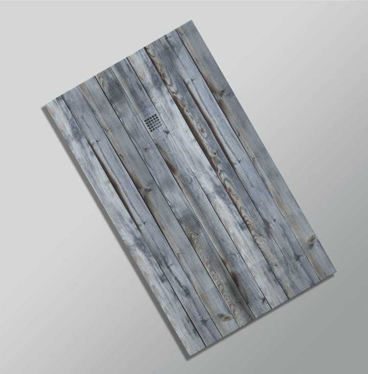 Receveurs de douche en résine décorés Design 3D Bois Rustique Bruntec option 17