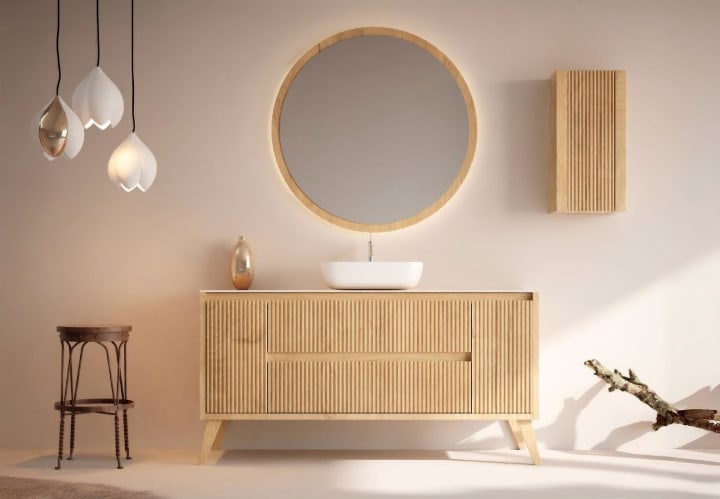 Meuble de salle de bains avec plan de toilette Alpes 13 Bruntec principal 1