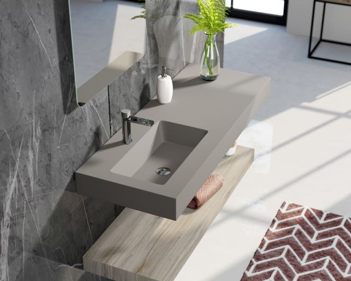 Lavabo suspendu Mara Masai Coycama environnement 15