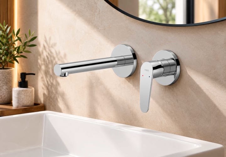 Mitigeur encastré pour lavabo Flat Tres environnement 1