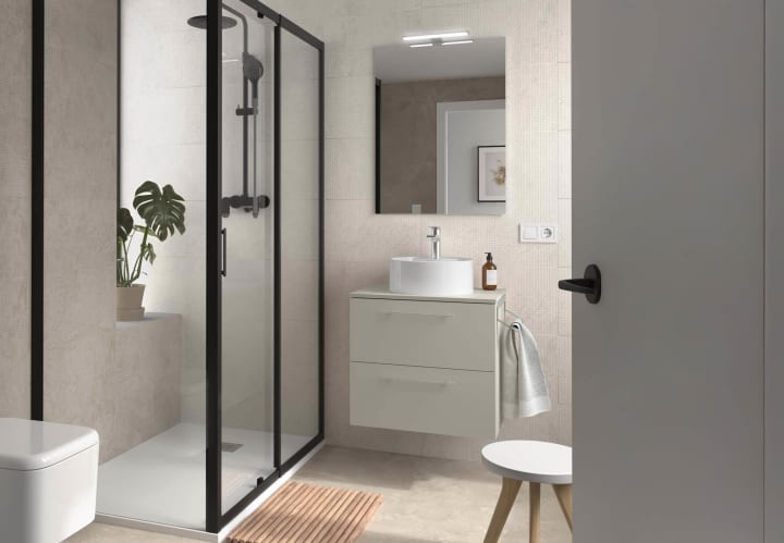 Meuble de salle de bains avec plan de toilette Silane Salgar principal 4