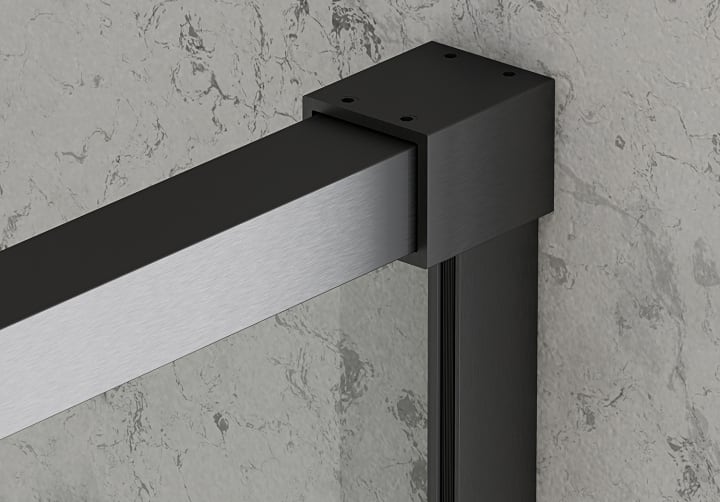 Paroi de douche angulaire coulissante sur mesure Aria Bruntec détail 7