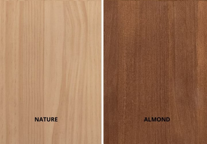 Ensemble de meuble de salle de bains en bois massif Alpes 17 Bruntec détail 8