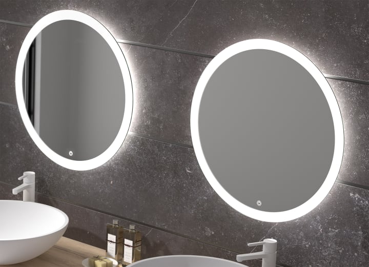 Miroir de salle de bains avec éclairage LED Capri Eurobath principal 1