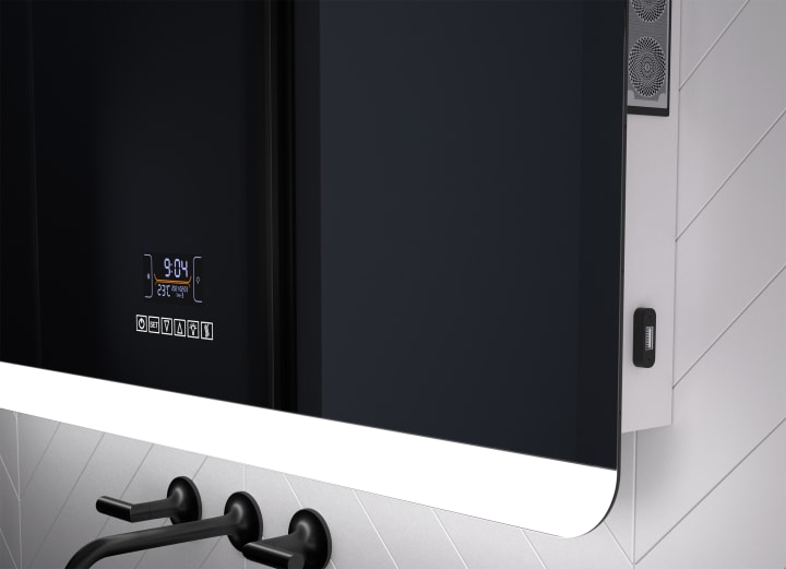 Miroir de salle de bains avec éclairage LED Bora Eurobath détail 3