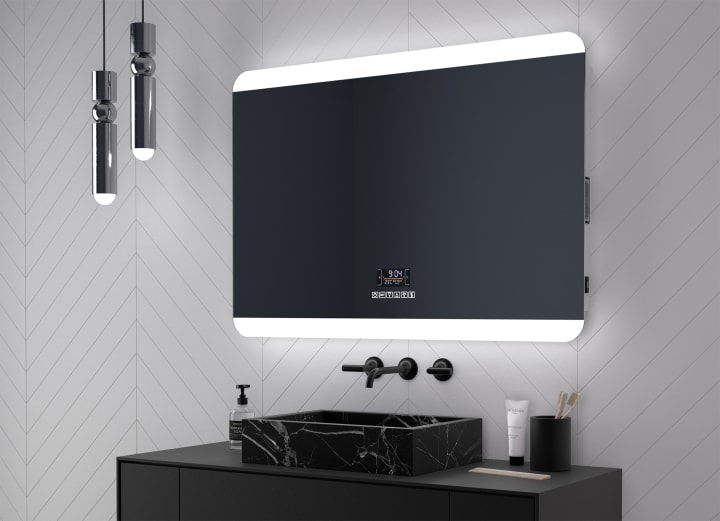 Miroir de salle de bains avec éclairage LED Bora Eurobath principal 1