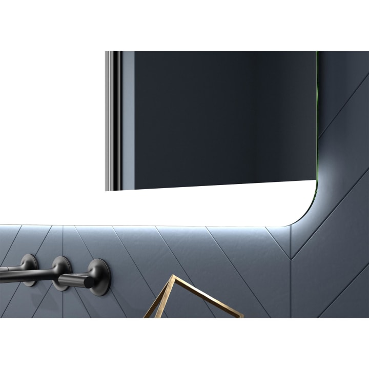 Miroir de salle de bains avec éclairage LED Bora Eurobath détail 2