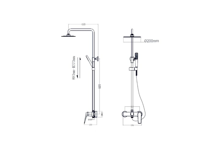 Imex Delos set de douche croquis 4