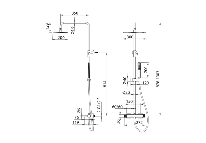 Firenze Imex set de douche croquis 9
