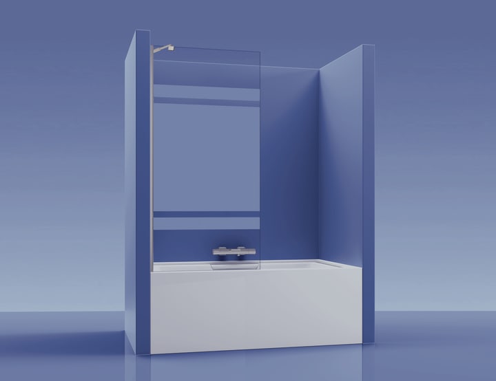 Pare-baignoire Alhena Bruntec 3D 9