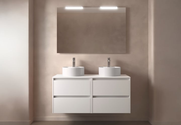 Meubles de salle de bains avec plan de toilette en bois Noja Salgar principal 5