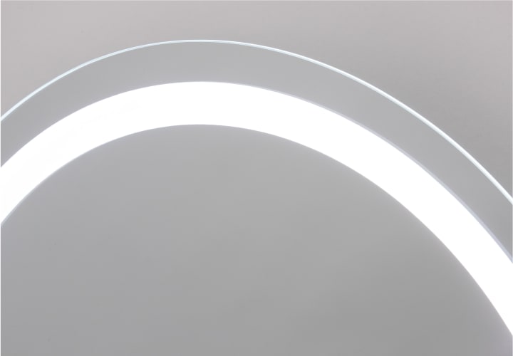 Miroir de salle de bains avec l'éclairage LED Ring Bruntec détail 1