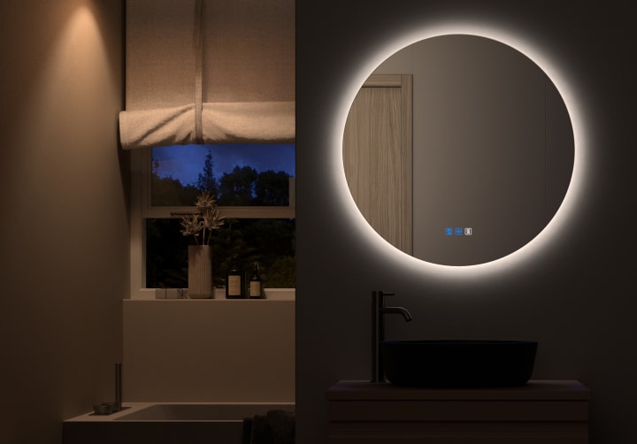 Bruntec Sun Miroir de salle de bain avec éclairage LED environnement 9