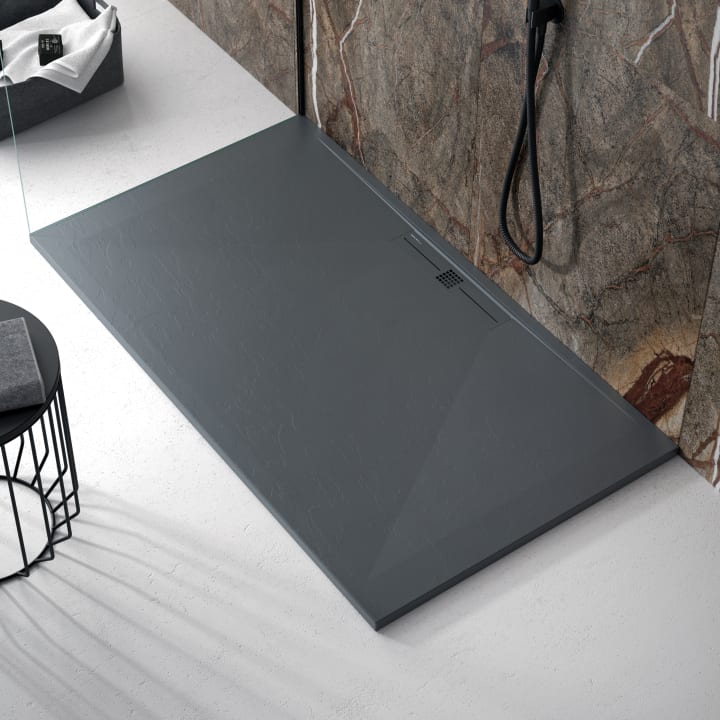 Receveur de douche en résine Design Tiden Bruntec environnement 1