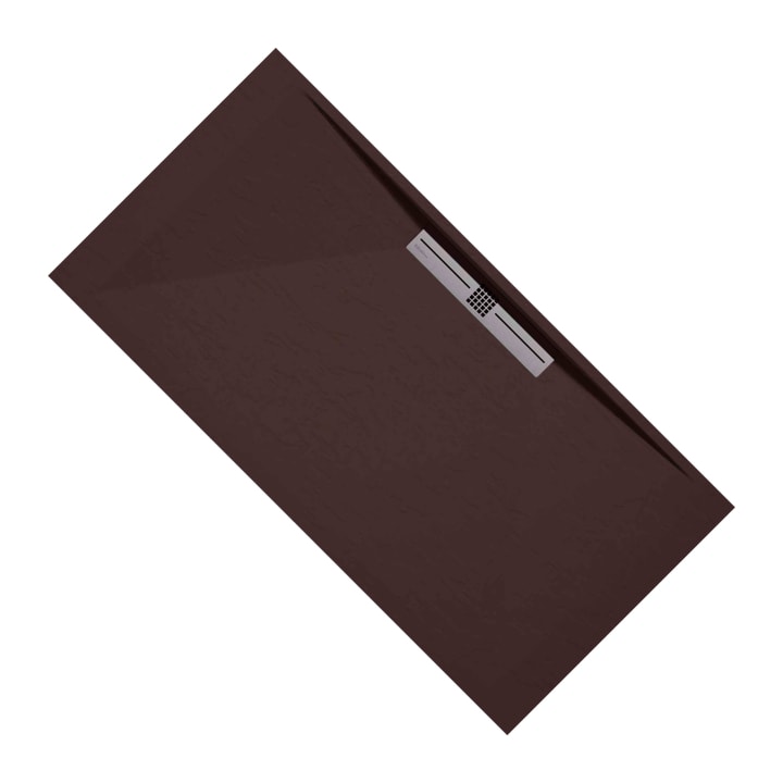 Receveur de douche en résine Design Tiden Bruntec option 15
