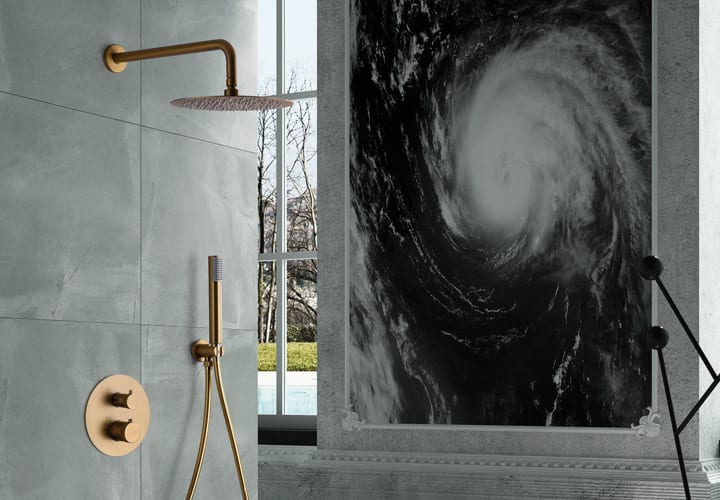 Ensemble douche et baignoire à encastrer Line Imex environnement 18