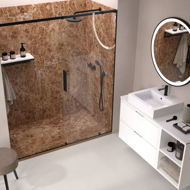 Receveurs de douche en résine décorés Stone 3D Marbre Bruntec principal 7