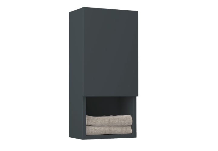 Colonne de salle de bain Lia Bruntec avec 1 porte et étagère principal 1