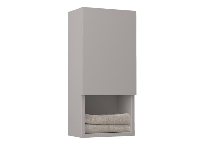 Colonne de salle de bain Lia Bruntec avec 1 porte et étagère principal 3