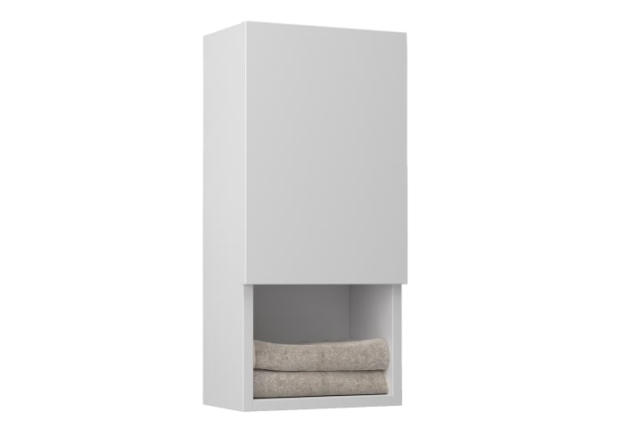 Colonne de salle de bain Lia Bruntec avec 1 porte et étagère principal 2