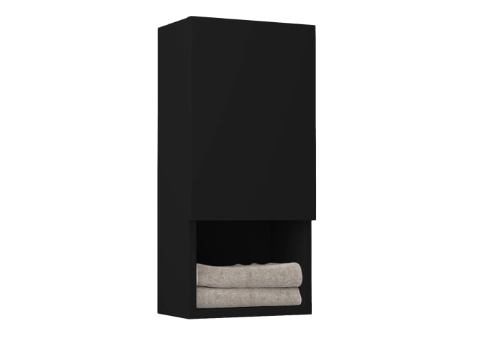 Colonne de salle de bain Lia Bruntec avec 1 porte et étagère principal 6