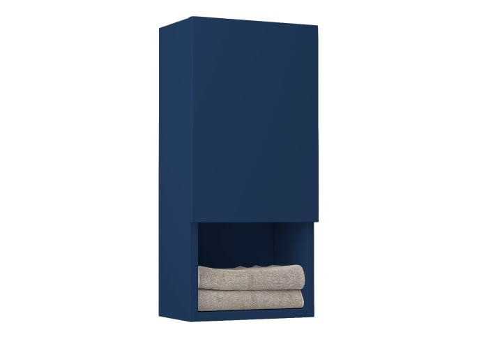 Colonne de salle de bain Lia Bruntec avec 1 porte et étagère principal 7