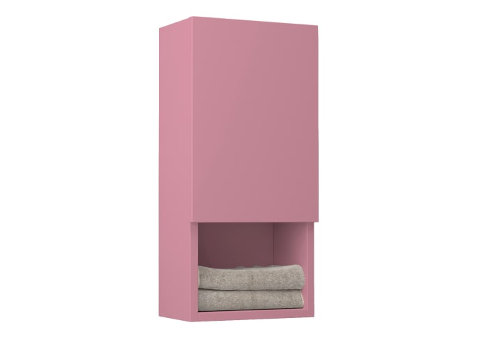 Colonne de salle de bain Lia Bruntec avec 1 porte et étagère principal 9