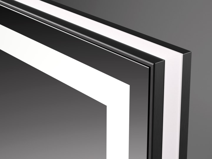 Miroir de salle de bains avec l'éclairage LED Orion Bruntec détail 4