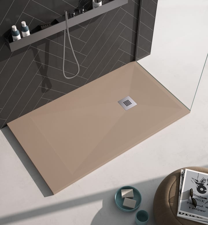 Receveur de douche en résine Design Basic Bruntec environnement 2