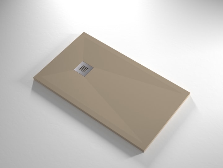 Receveur de douche en résine Design Basic Bruntec option 10