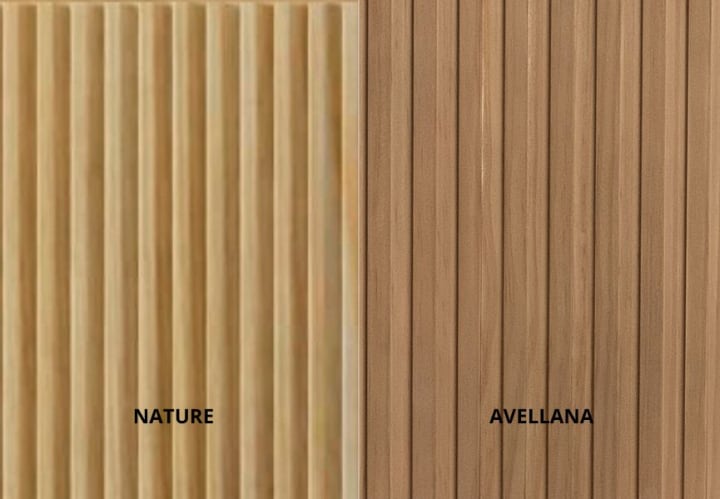 Meubles de salle de bains en bois massif rainuré Alpes 9 Bruntec détail 7