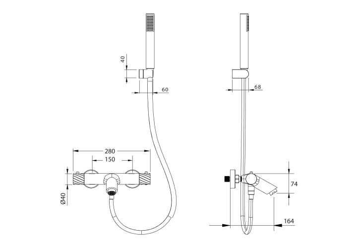 Bless Imex robinet de baignoire croquis 23