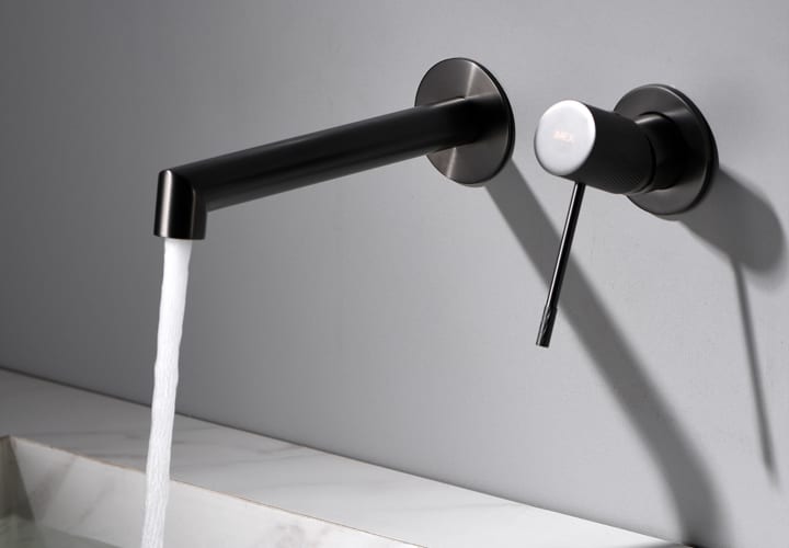 Robinet de lavabo encastré Line + bonde click-clack Pack environnement 13