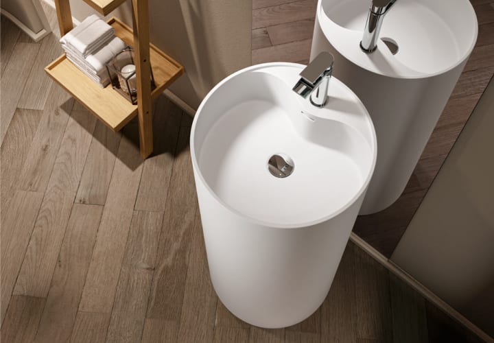 Lavabo sur colonne Chelva Hidronatur détail 1
