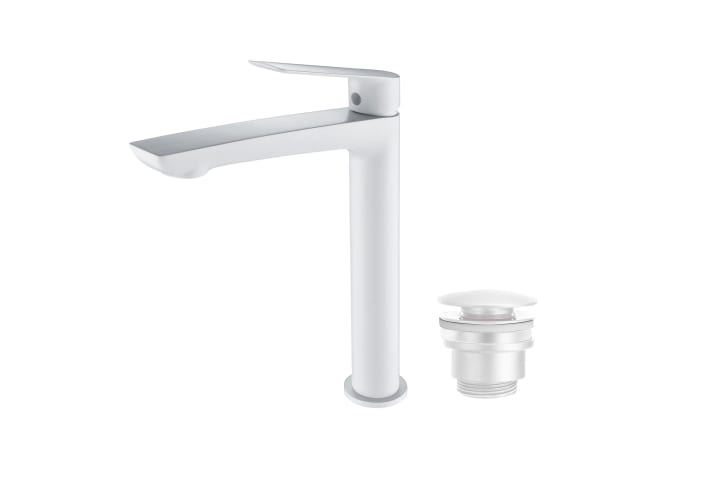 Imex Lúxor robinet de lavabo à bec haut + bonde click-clack Pack principal 1