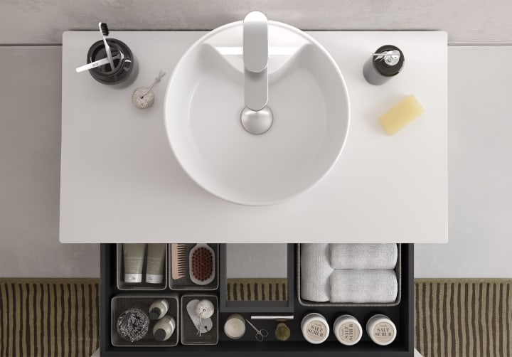 Ensemble de meubles de salle de bains Kira Salgar avec vasque à poser détail 10
