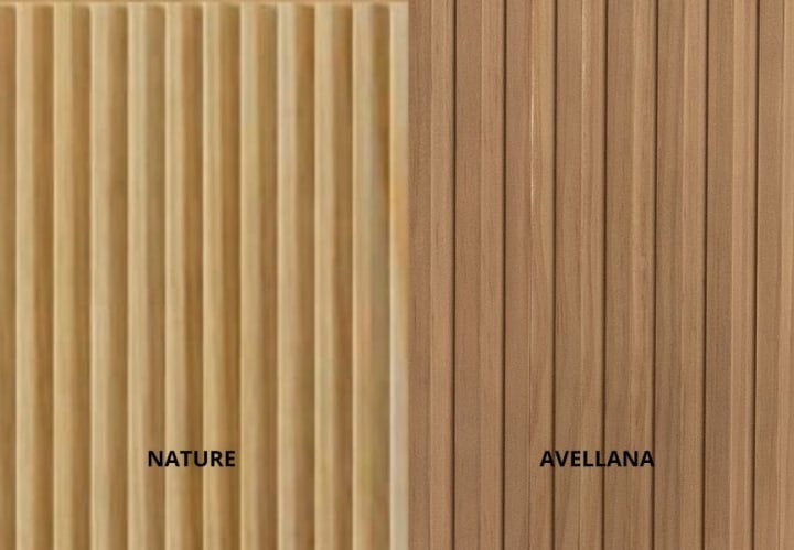 Meuble de salle de bains avec plan de toilette en bois massif Alpes 13 Bruntec détail 9