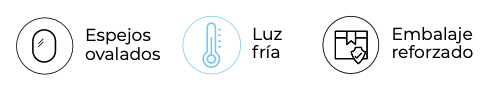 Miroir de salle de bain avec éclairage LED Oval Ledimex croquis 11